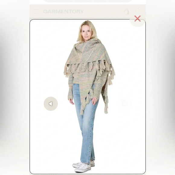 LoveShackFancy Fresca Autumn Winter Shawl - Picture 7 of 8